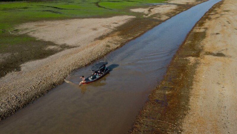 Viele Flüsse führen deutlich weniger Wasser als in den Vorjahren. (Bild: AFP)