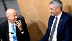 Arbeitsminister Martin Kocher hat am Sonntag in der ORF-„Pressestunde“ betont, dass die Inflation gesenkt werden müsse, und Verständnis für die jüngst viel kritisierten Aussagen von Kanzler Karl Nehammer gezeigt. (Bild: APA/Roland Schlager)