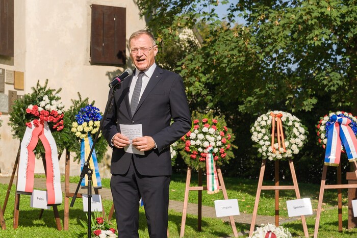 LH Thomas Stelzer beim diesjährigen Hartheim-Gedenken