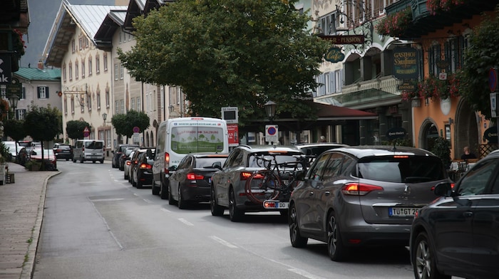 Der Verkehr in Golling war Freitag am schlimmsten. Es staute von 9 bis 21 Uhr.