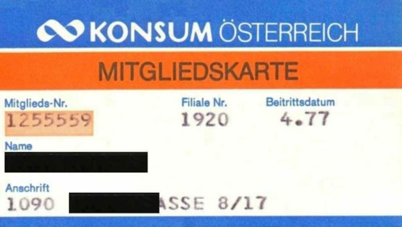 Bis zur Pleite des Konsum 1995 gab es für die Mitglieder attraktive Rabatte. (Bild: Zvg)