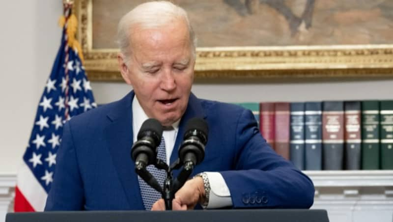 US-Präsident Joe Biden ist der Überzeugung, dass nicht mehr viel Zeit bleibt, um neue Ukraine-Hilfen zu genehmigen. (Bild: AFP)