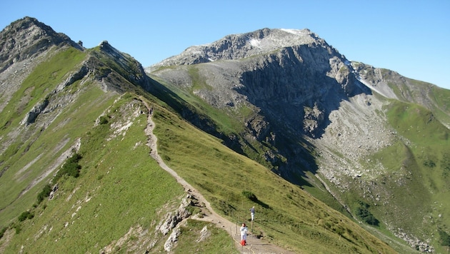 Der Augstenberg im Grenzgebiet zwischen Liechtenstein und Vorarlberg. (Bild: LaMaWieze)
