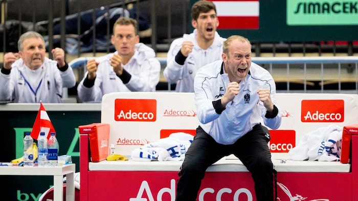 Koubek als Davis-Cup-Kapitän.