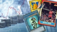 Egal ob Basketball, Yu-Gi-Oh oder Pokémon - im Sammelkarten-Markt steckt viel Geld. (Bild: stock.adobe.com, Konami (2), Fleer, Krone KREATIV )