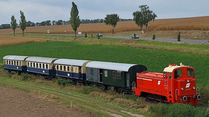 Statt mit dem Auto ging‘s entschleunigt auf den Schienen zum Wochenendauflug nach Prinzendorf.