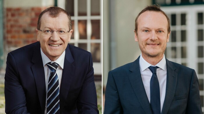 Norbert Mooseder (l.) ist Masseverwalter der RobArt GmbH, Christopher Schuster der Mathy GmbH.