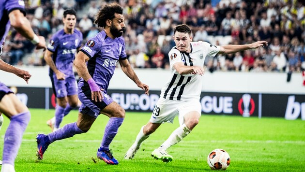 Nach der Gala gegen Liverpool geht’s für Flecker und Co. zweimal auswärts ran.der (Bild: GEPA pictures/ Manuel Binder)