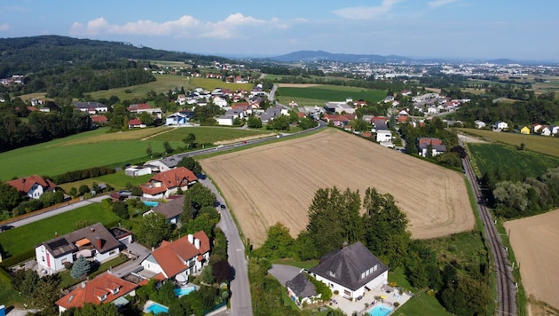 In Wilhering ist der Plan für ein Mega-Wohnbauprojekt umstritten. (Bild: Dostal Harald)