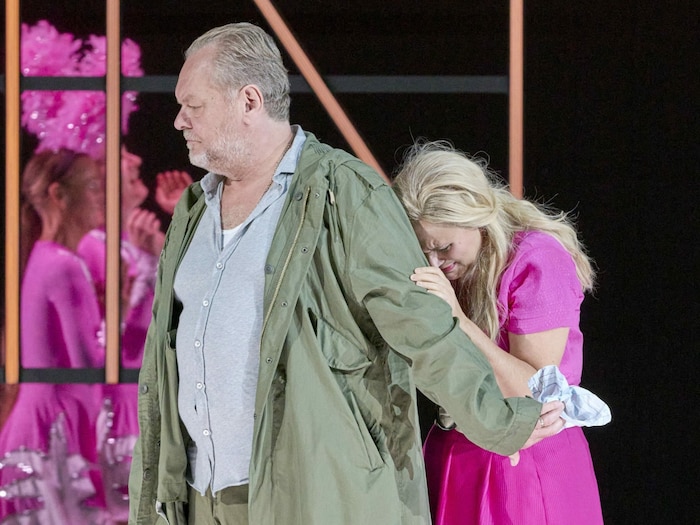 Michael Volle und Anja Kampe in „Il tabarro“