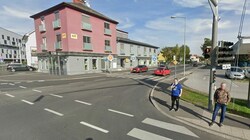Die Kreuzung Straßganger Straße-Wetzelsdorfer Straße auf Google Street View