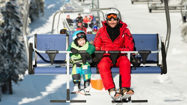 Skigebiete locken Familien mit speziellen Angeboten. (Bild: stock.adobe.com)