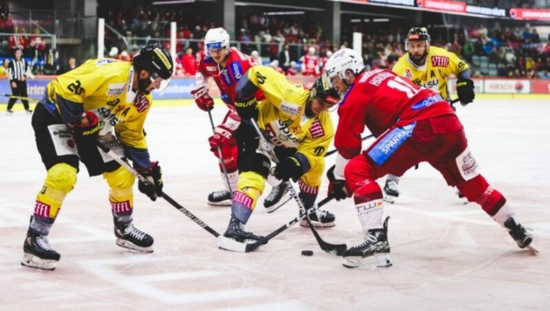 Der KAC gewann den ewig jungen Schlager gegen die Vienna Capitals. (Bild: GEPA pictures)