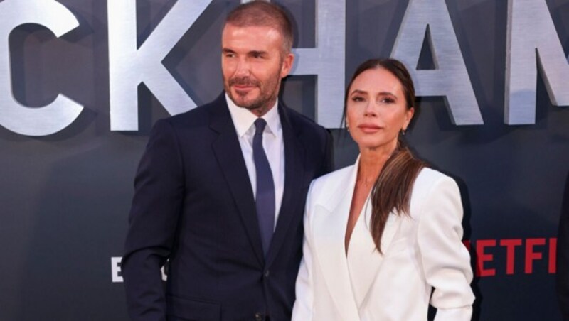 David und Victoria Beckham sprechen in der Netflix-Doku erstmals über die Affären-Gerüchte. (Bild: APA/Vianney Le Caer/Invision/AP)