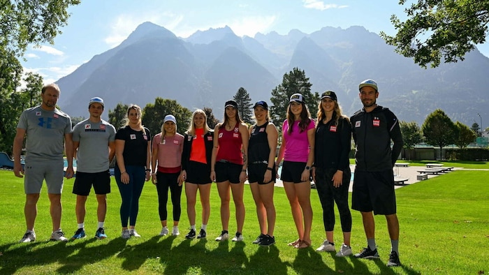 Die „Trainingsgruppe West“: Christian Huber, Julian Kienreich, Stefanie Gangl, Vanessa ...