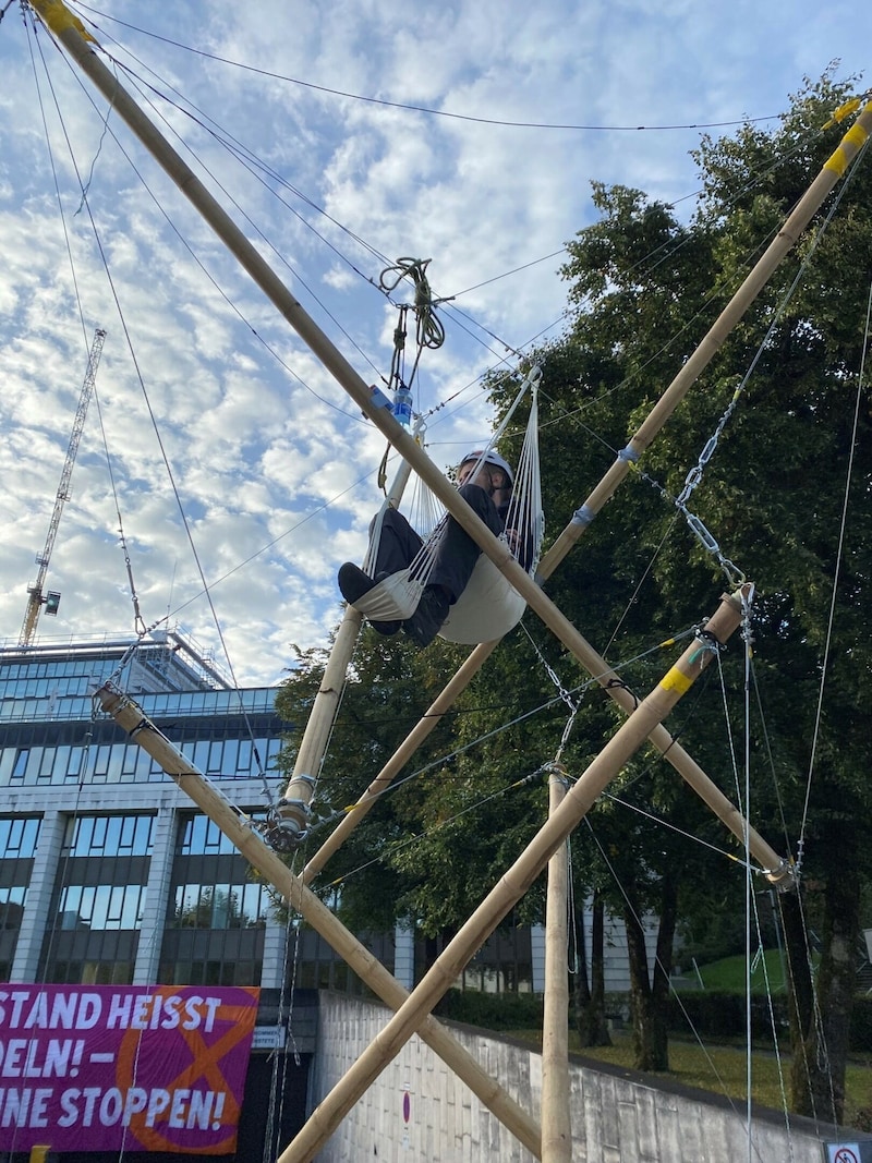 Der Unmut über die Demonstranten ist bei einigen der Landesbediensteten groß. (Bild: SoS)