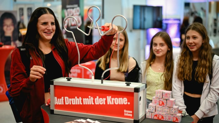 Am „Krone“-Stand steht Geschicklichkeit auf dem Prüfstand.