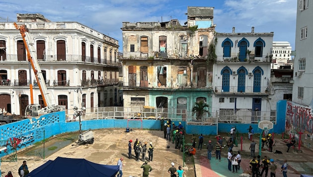 Beim Teileinsturz eines Wohnhauses in der berühmten Altstadt von Havanna ist mindestens ein Mensch ums Leben gekommen. (Bild: AFP)