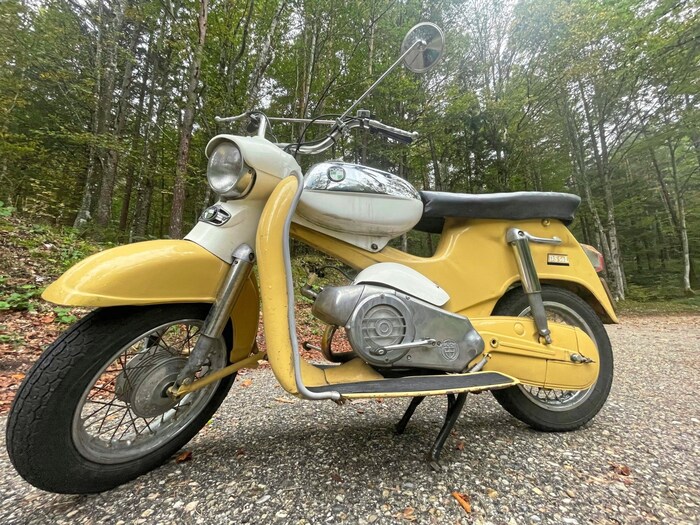 Heute schon längst eine Seltenheit: Puch DS 50L.