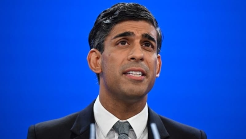 Der britische Premierminister Rishi Sunak hat überraschend einen strikten Anti-Tabak-Kurs angekündigt. (Bild: AFP)