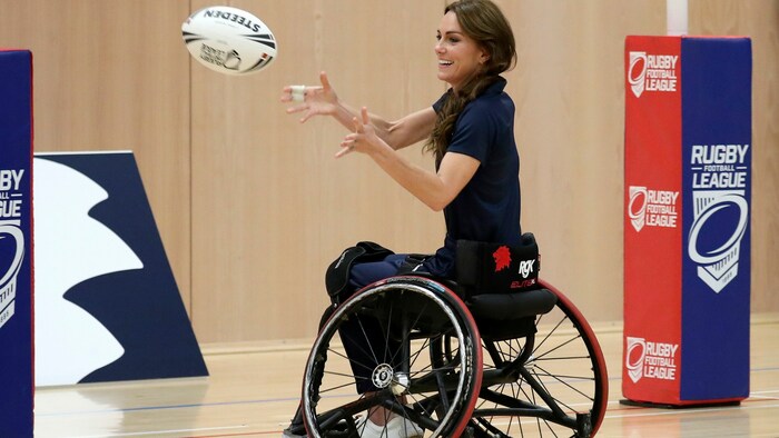 Bei dem Match hatte Kate sichtlich viel Spaß.