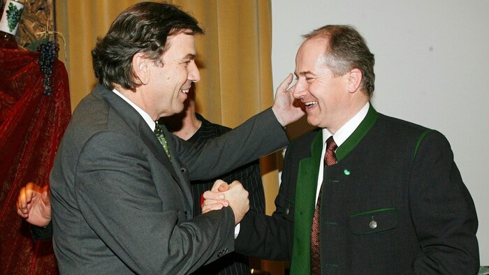 Frühere Zeiten: Auch unter SPÖ-Landeshauptmann Franz Voves blieb Hans Seitinger Landesrat