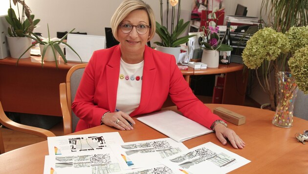 Für das Projekt werden verschiedene Varianten überlegt. Bürgermeisterin Claudia Schlager will die beste Lösung für die Stadt. (Bild: Christoph Miehl)
