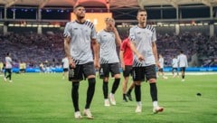 Enttäuschung bei Andres Andrade, Maksym Talovierov und Philipp Ziereis (v.l.n.r.) (Bild: GEPA pictures)