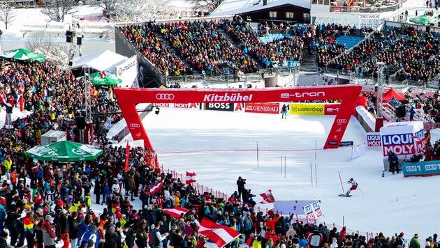 In Kitzbühel finden heuer zwei Abfahrten und ein Slalom statt. (Bild: GEPA pictures)