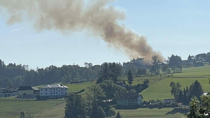 Eine dichte Rauchwolke zog übers Mühlviertel.