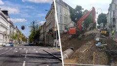 Die Kremser Ringstraße wurde jahrelang saniert und jüngst feierlich eröffnet. (Bild: Molnar Attila, Stadt Krems, Krone KREATIV)