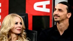 Zlatan Ibrahimovic mit seiner Herzdame Helena Seger (Bild: APA/AFP/GABRIEL BOUYS)