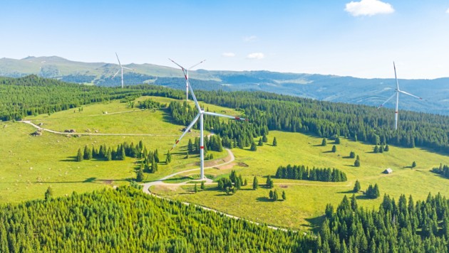 Windpark Soboth/Steinberger Alpe ist die erste Windkraftanlage der Kelag in Kärnten. (Bild: Kelag)