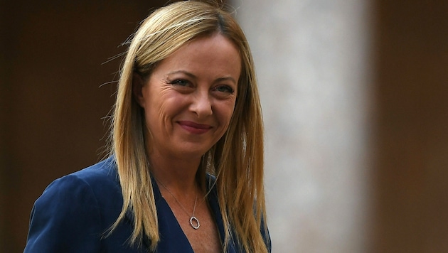 Die italienische Ministerpräsidentin Giorgia Meloni sprach auch mit Regierungschefs.