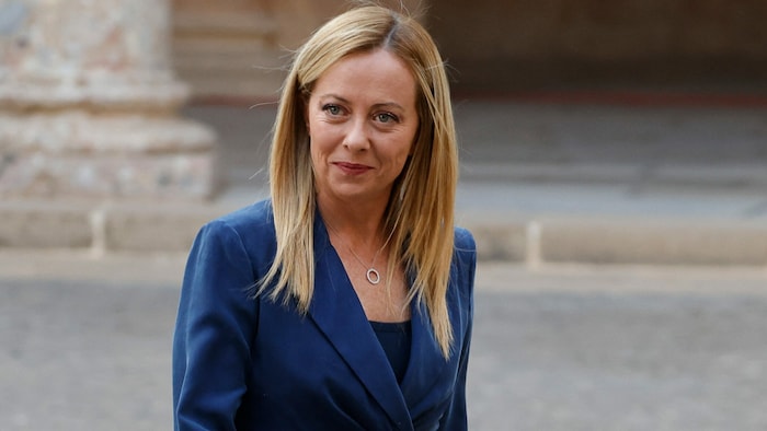 Italian head of government Giorgia Meloni