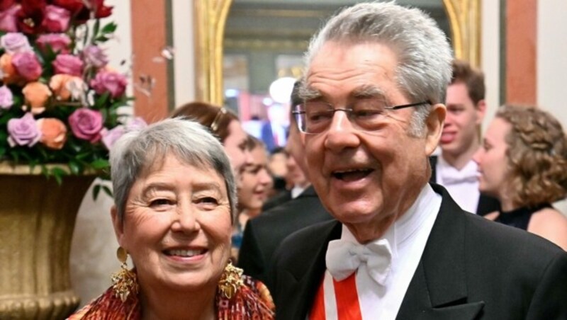Alt-Bundespräsident Heinz Fischer und Margit Fischer am Donnerstag, 23. Jänner 2020, anl. des Balls der Wiener Philharmoniker im Musikverein in Wien (Bild: APA/HERBERT NEUBAUER)