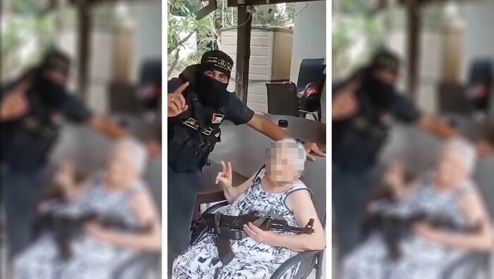 Ein Mitglied des palästinensischen Islamischen Jihads ließ sich mit einer entführten Israelin ...