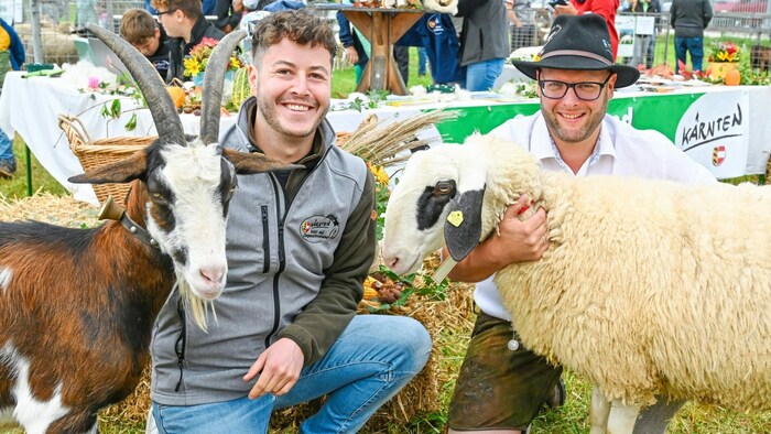 Ziege und Schaf: Florian Bernhard und Marius Treffner.