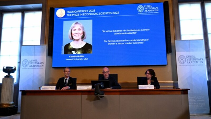 Das Komitee für den Wirtschaftsnobelpreis würdigt die Arbeit Goldins zu Frauen am US-Arbeitsmarkt. (Bild: APA/AFP/Jonathan NACKSTRAND)