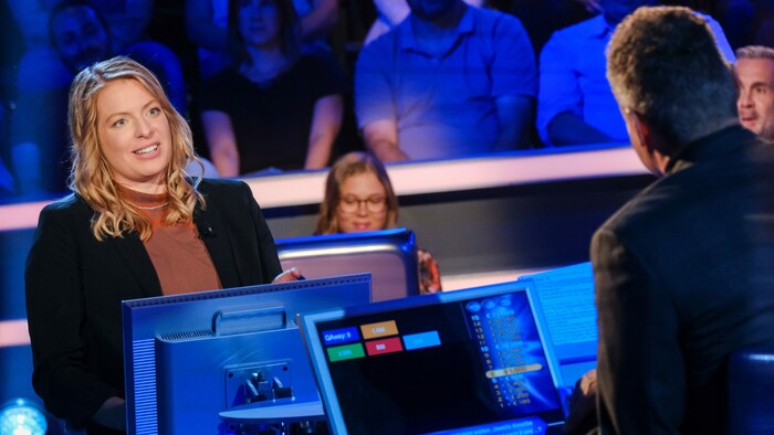 Katie Beierl versucht bei Assinger ihr Glück.