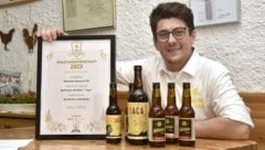 Sein Bockbier ist so ausbalanciert, dass Christian Mauser dafür den Titel des Staatsmeisters einheimste. (Bild: Holitzky Roland)