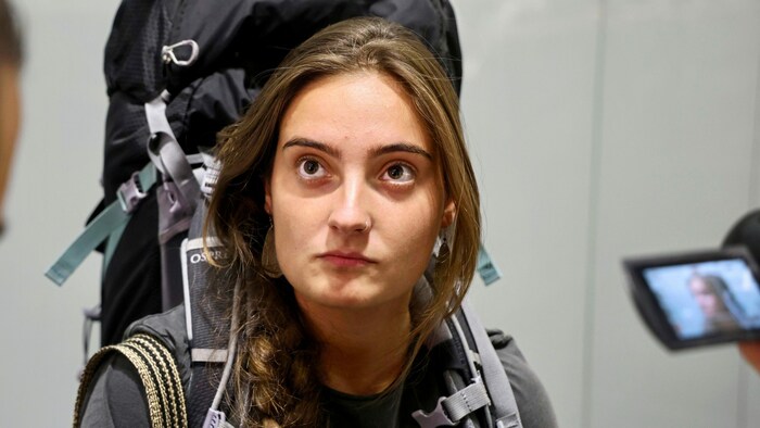 Michelle aus den USA besuchte ihre Familie und Freunde. Und hofft nun, dass sie alle überleben.
