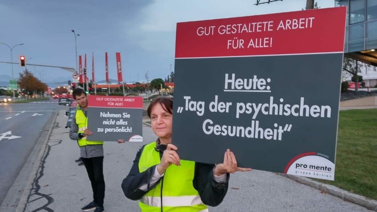 Die Aktion will auf psychische Gesundheit aufmerksam machen.