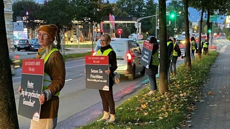 Auch an der St. Veiter Straße fand die Aktion statt.