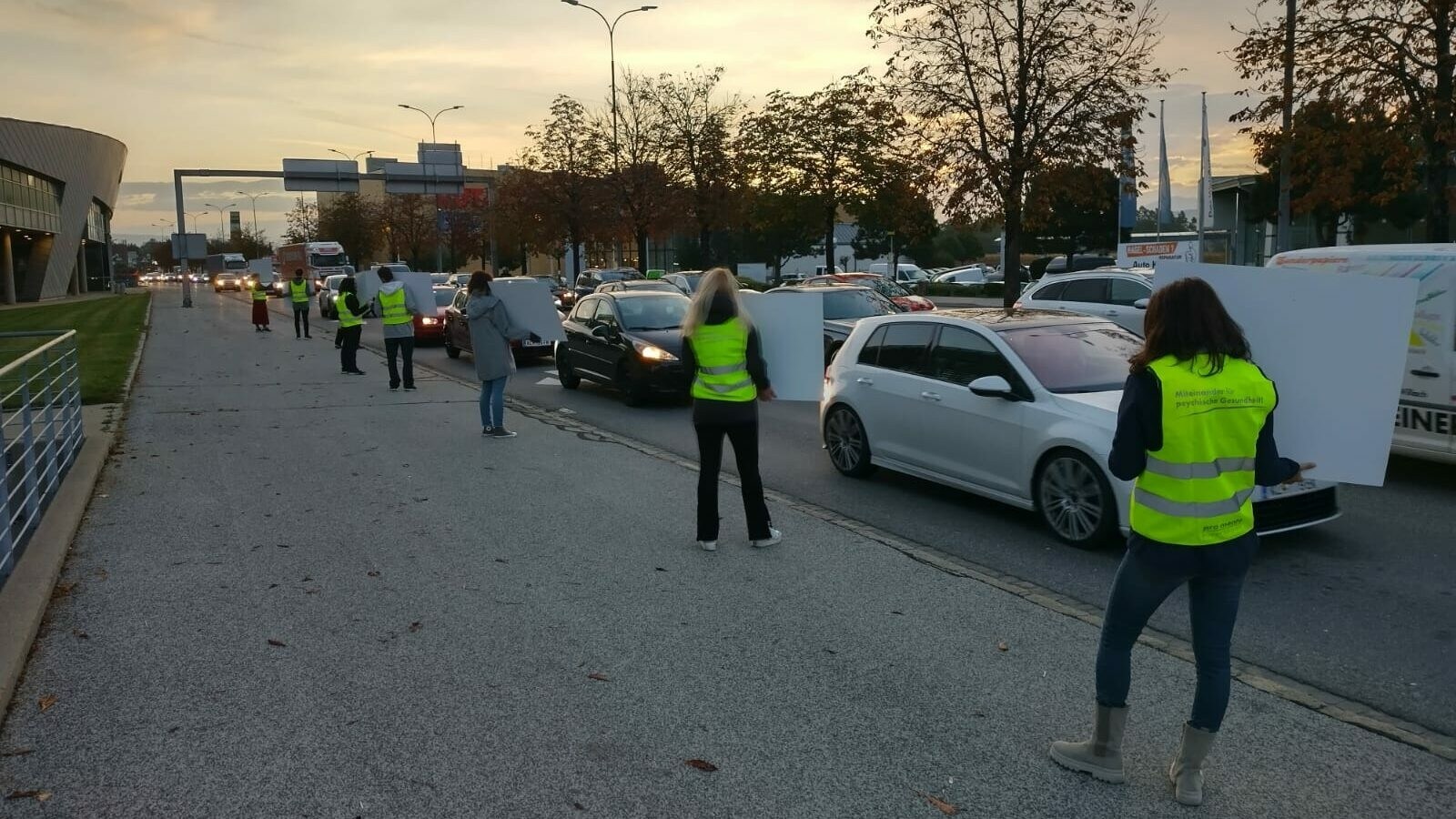 Die Tafelaktion an der Völkermarkter Straße.