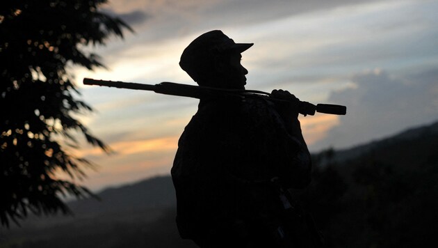 Ein Soldat der Rebellenorganisation Kachin Independence Army (Bild: AFP)