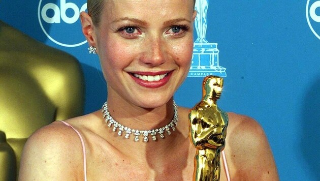 Gwyneth Paltrow nutzt ihren Oscar, den sie 1999 für „Shakespeare in Love“ gewonnen hat, als Türstopper für das Gartentor. (Bild: APA/AFP/VINCE BUCCI)