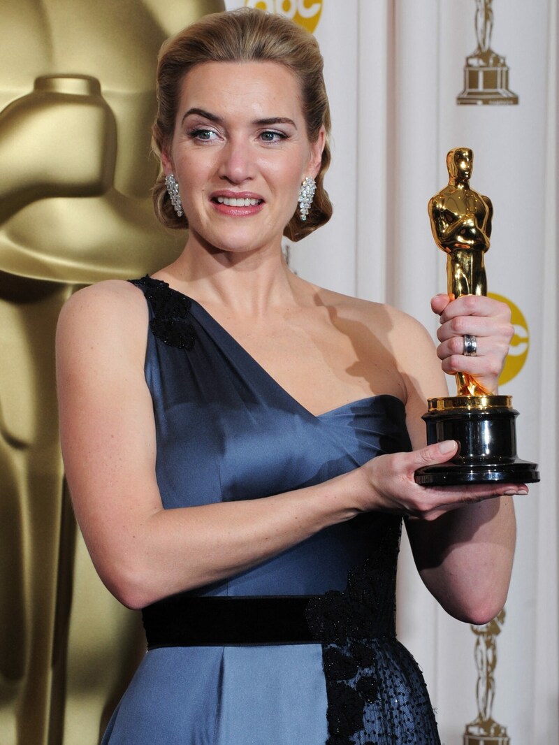 Wer bei Kate Winslet mal muss, der kann am Gästeklo ihren Oscar bewundern. (Bild: APA/AFP PHOTO Mark RALSTON )