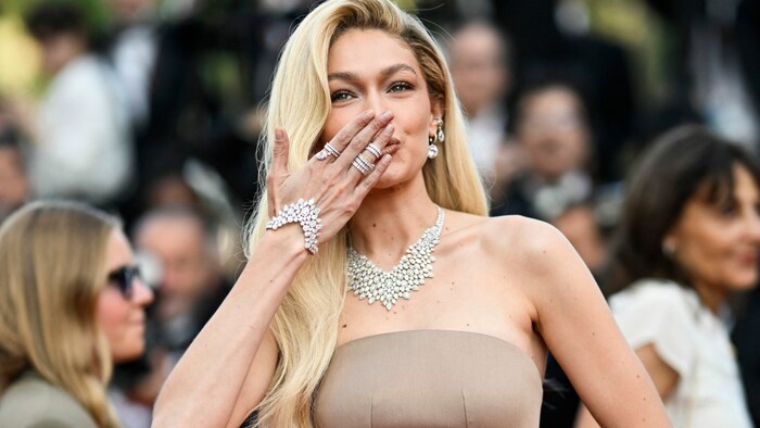 Auch Gigi Hadid machte DiCaprio den Hof.