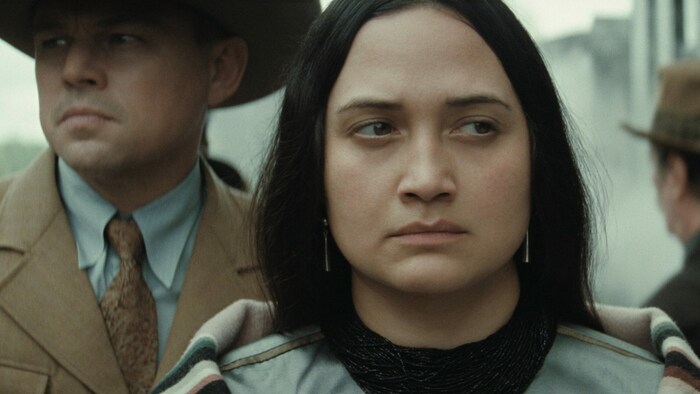 Killers of the Flower Moon: Lilly Gladstone spielt Ehefrau Molly Burkhardt.